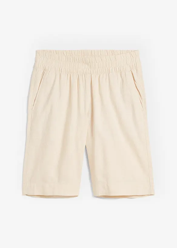 Bermuda met linnen viscose mix, bonprix