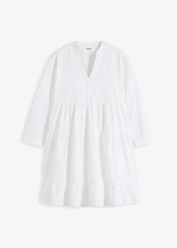 Tuniekjurk met broderie anglaise, bonprix