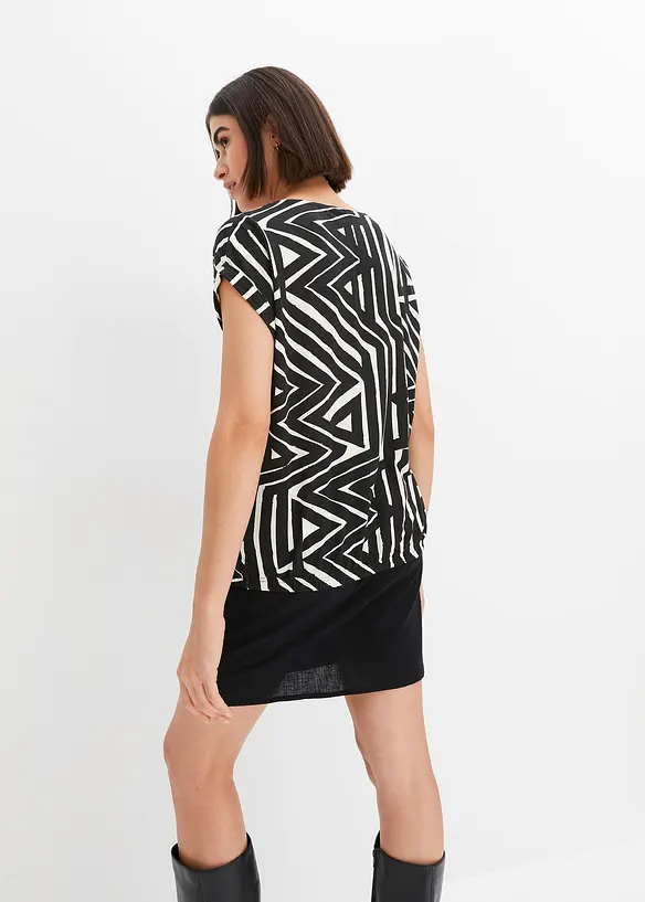 Oversized shirt in een soepele viscosemix, bonprix