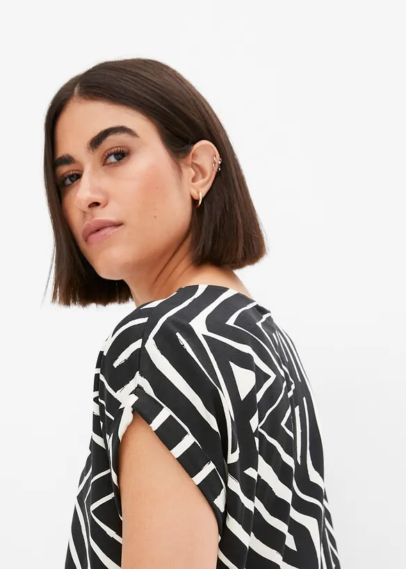 Oversized shirt in een soepele viscosemix, bonprix