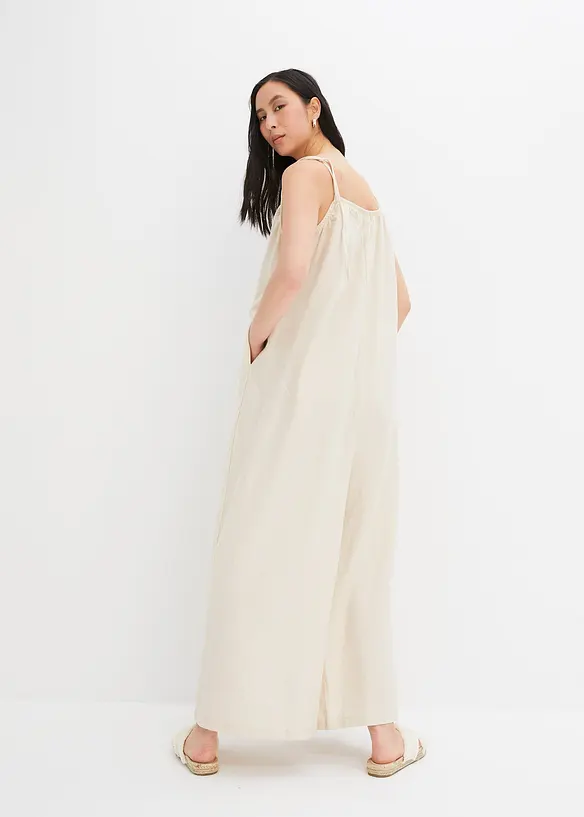 Jumpsuit met linnen, bonprix