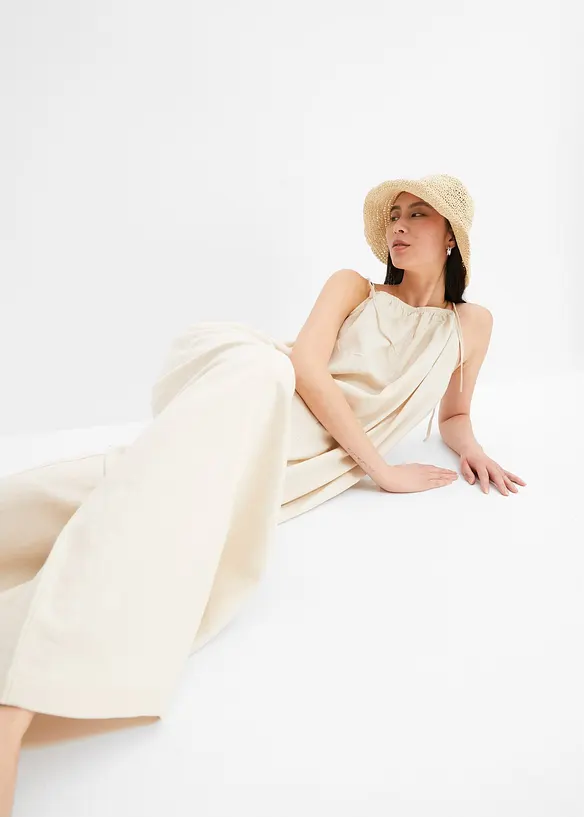Jumpsuit met linnen, bonprix