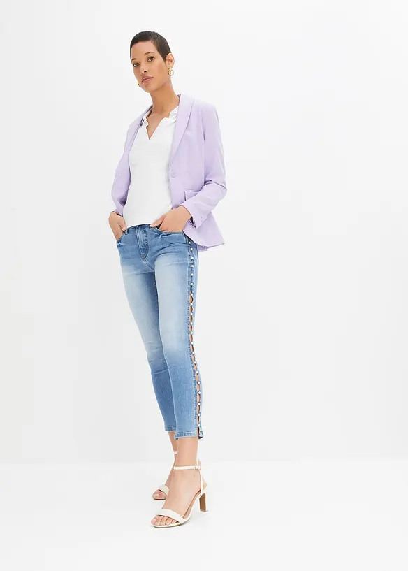 Skinny jeans mid waist, stretch, bonprix