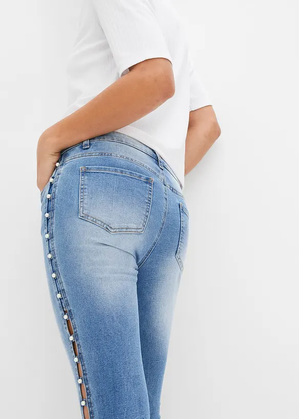 Skinny jeans mid waist, stretch, bonprix