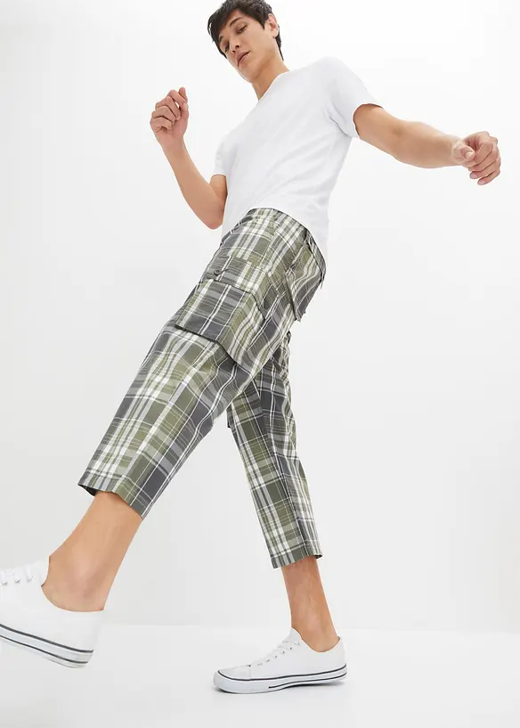 Loose fit 7/8 cargo broek, straight, bonprix