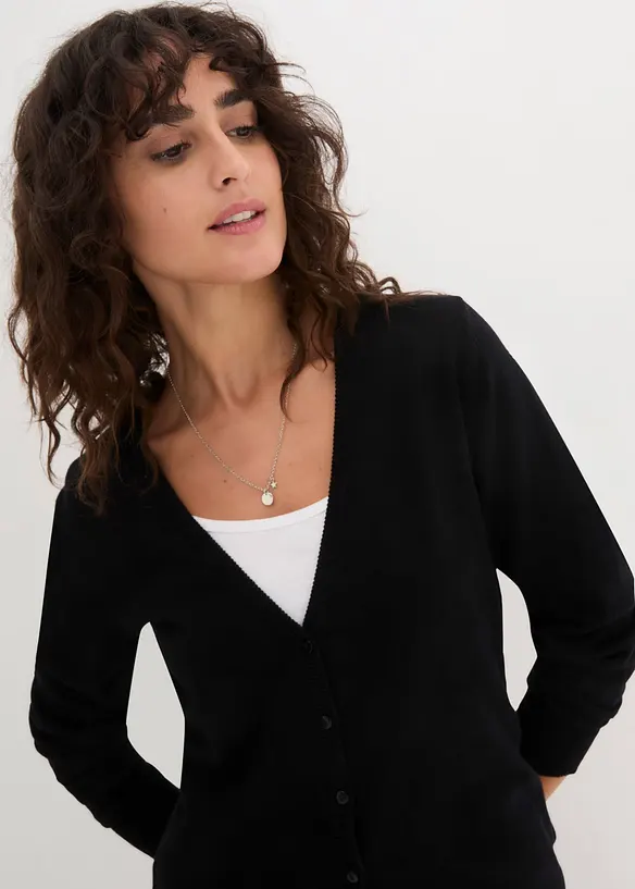Basic vest met knoopsluiting, bonprix