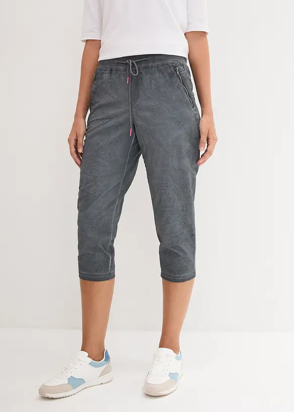 3/4 broek met contrasterende strikkoordjes, bonprix