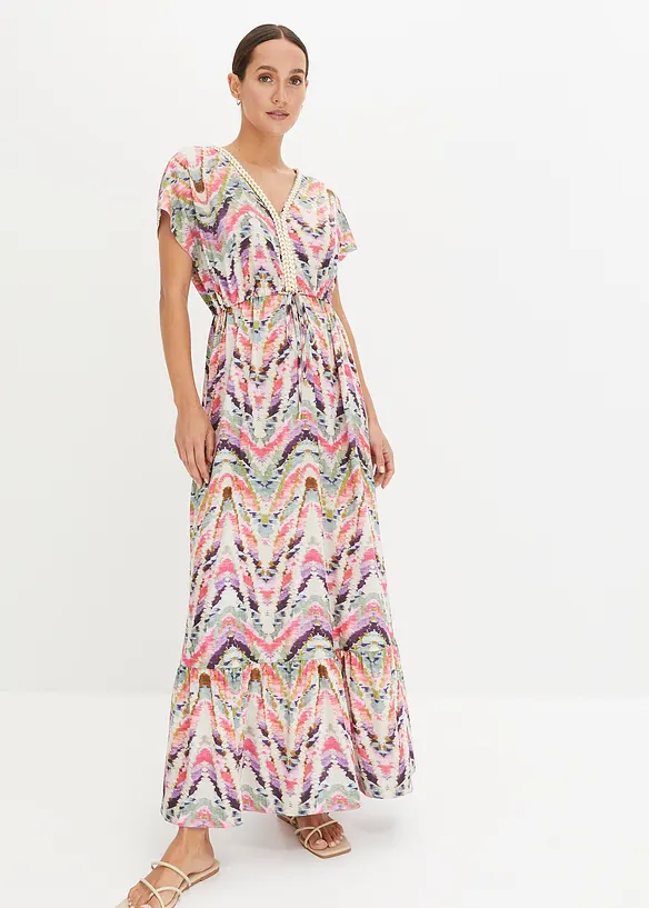Gedessineerde maxi jurk, bonprix