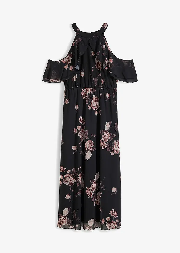 Maxi jurk van mesh, bonprix
