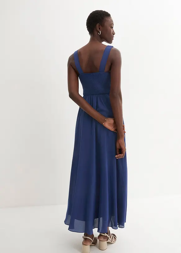 Maxi jurk met pailletten en borduursel, bonprix