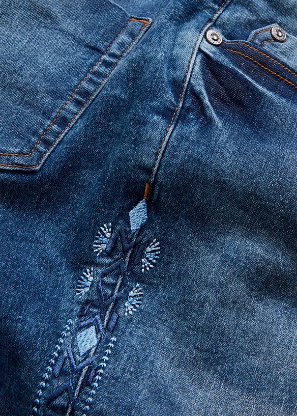 Skinny stretch jeans met mid waist, bonprix