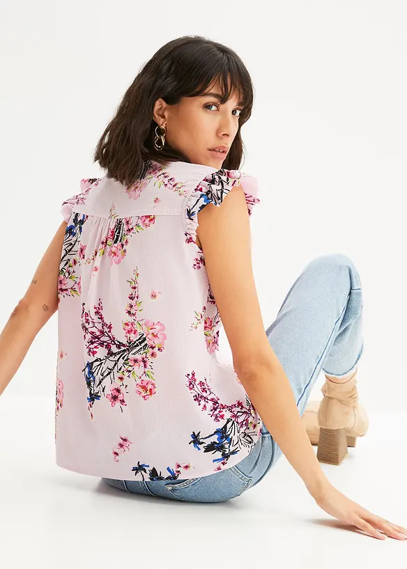 Blouse met strik, bonprix