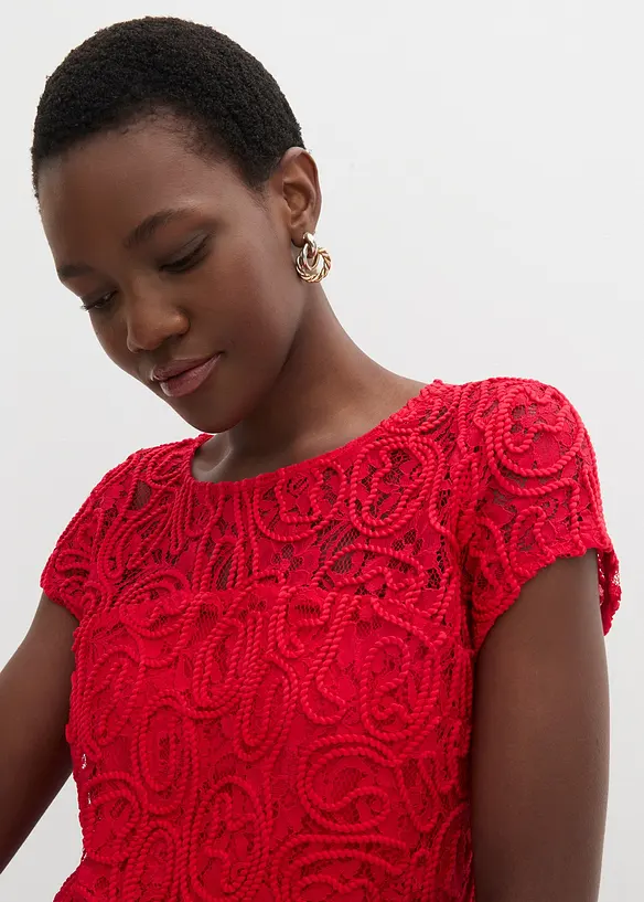Blouse van koordkant, bonprix