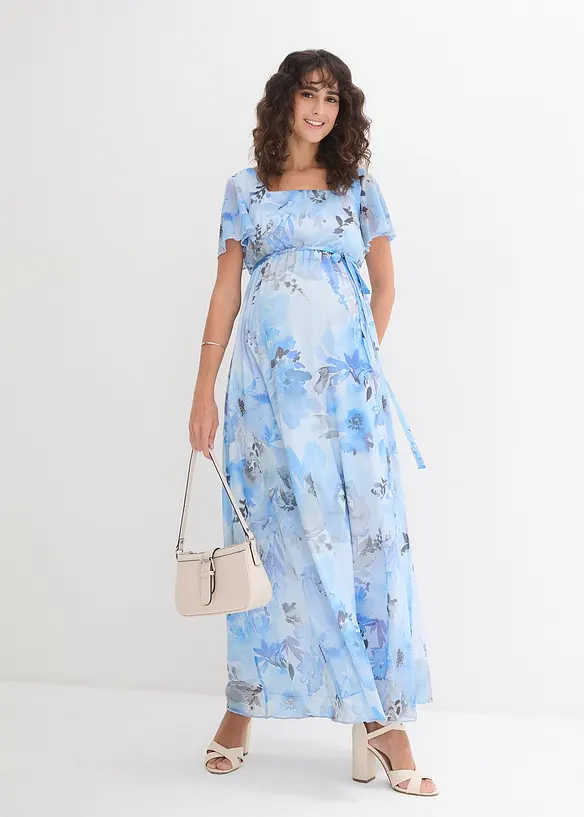 Maxi zwangerschapsjurk van zacht mesh, bonprix