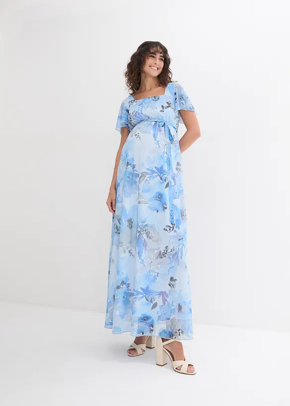 Maxi zwangerschapsjurk van zacht mesh, bonprix