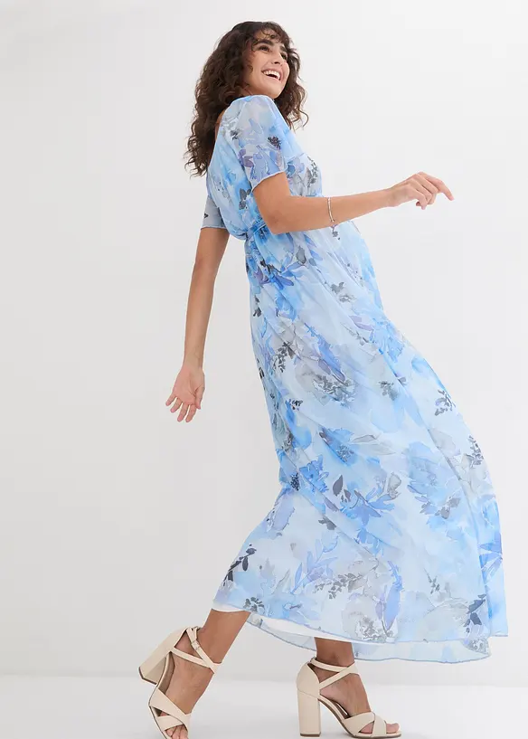Maxi zwangerschapsjurk van zacht mesh, bonprix