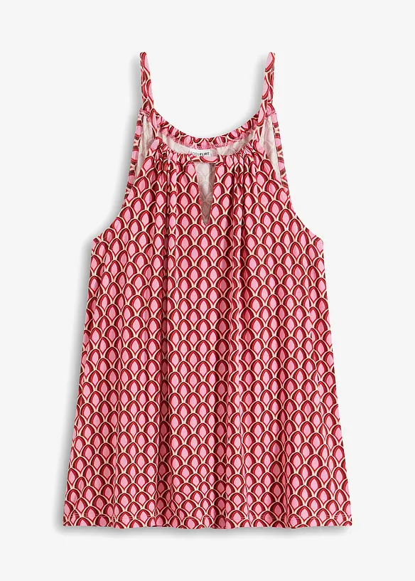 Top met spaghettibandjes van een zachte viscosemix, bonprix