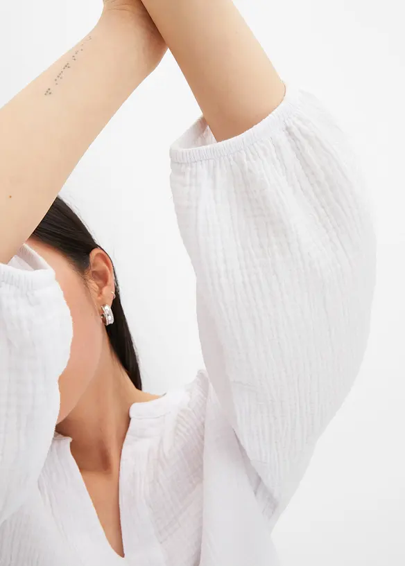 Oversized blouse van mousseline, bonprix