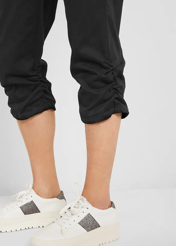 Capri broek van katoenmix met comfortband, bonprix