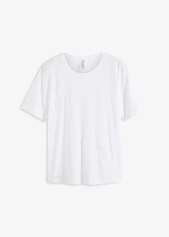 T-shirt met kanten details, bonprix