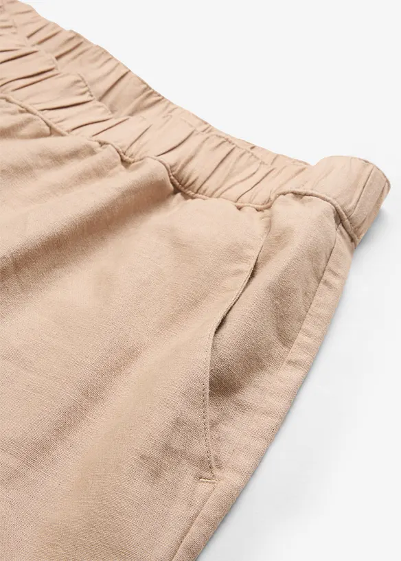 3/4 broek in een lichte linnenmix, bonprix