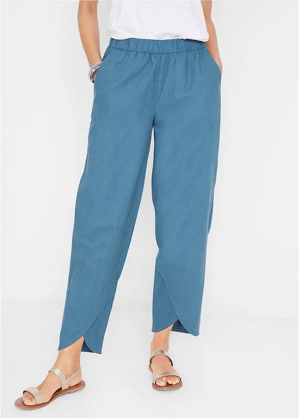 3/4 broek in een lichte linnenmix, bonprix