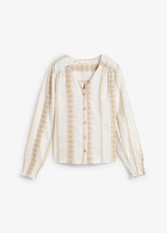 Linnen blouse, bonprix