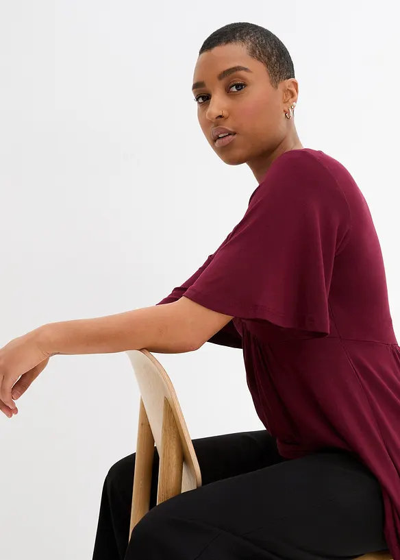 T-shirt in A-lijn, korte mouw, bonprix