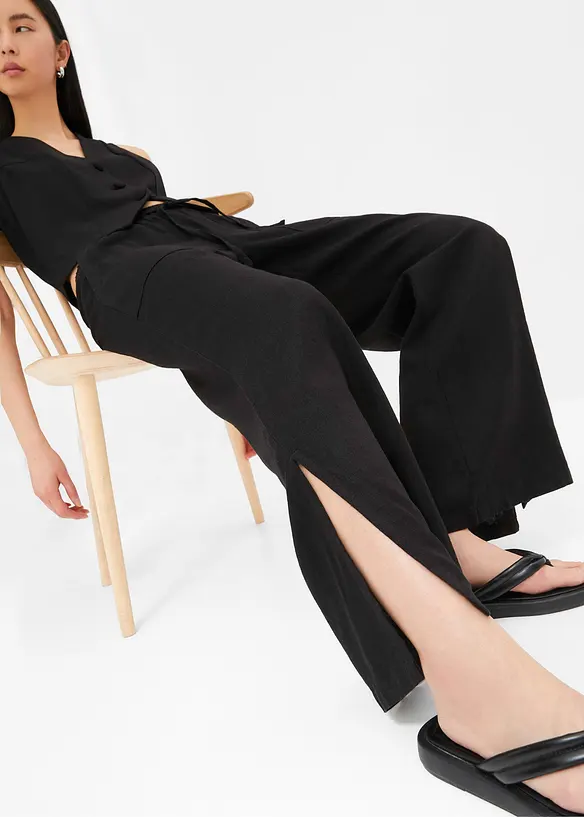 Marlene Dietrich broek van linnen, bonprix