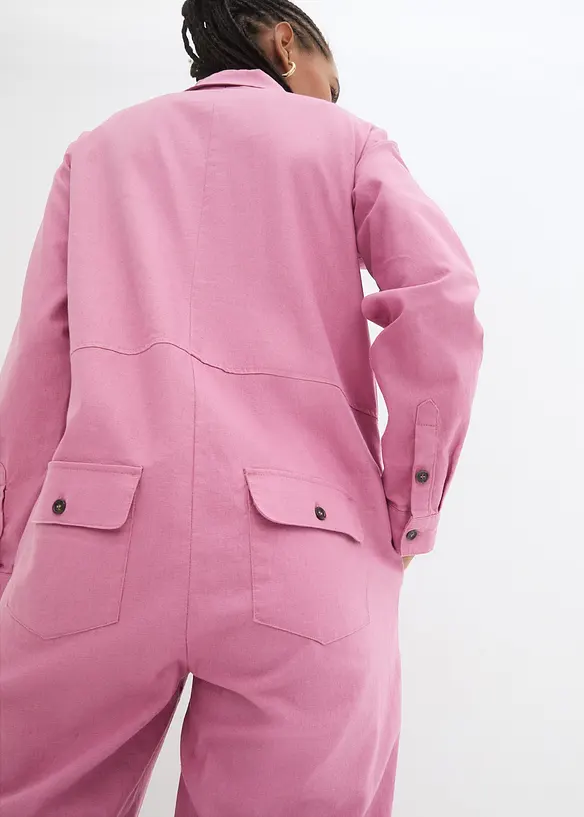 Linnen 7/8 jumpsuit, bpc bonprix collection