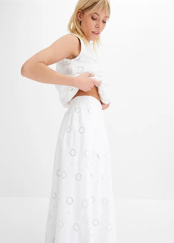 Maxi rok van biologisch katoen, bonprix
