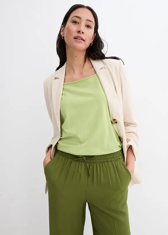 Marlene broek met elastische tailleband van viscosemix, bonprix