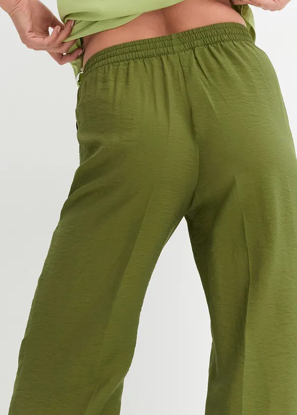 Marlene broek met elastische tailleband van viscosemix, bonprix