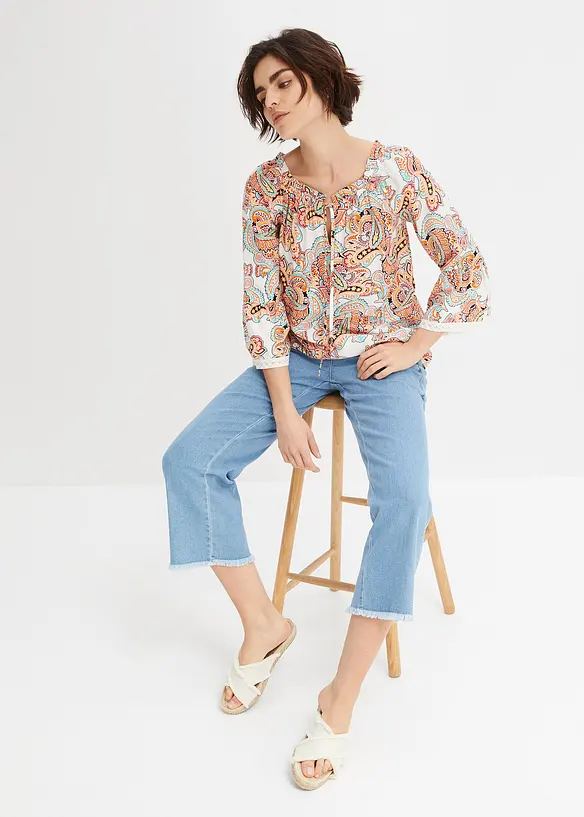 Blouse van soepele viscose, bonprix