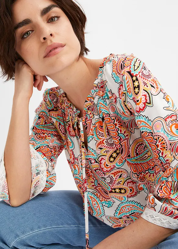 Blouse van soepele viscose, bonprix