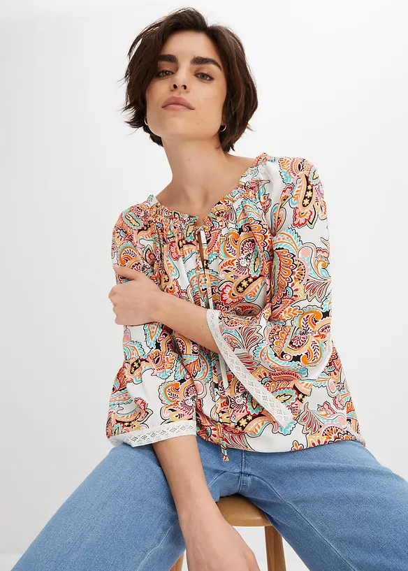 Blouse van soepele viscose, bonprix
