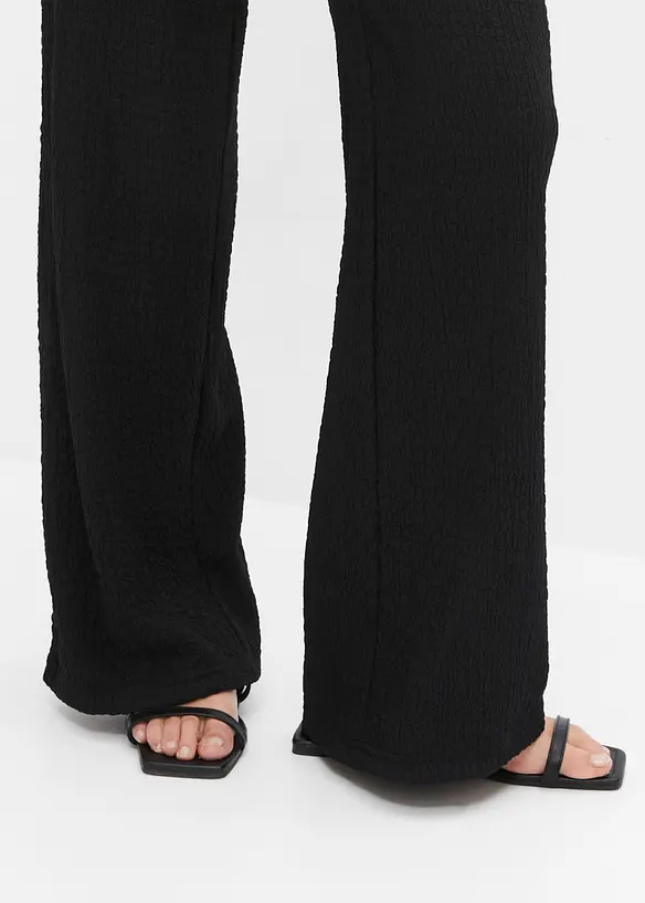Jersey broek van lichte crêpe, bonprix