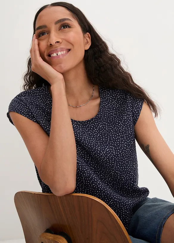 Shirtblouse in een zachte viscosemix, bonprix
