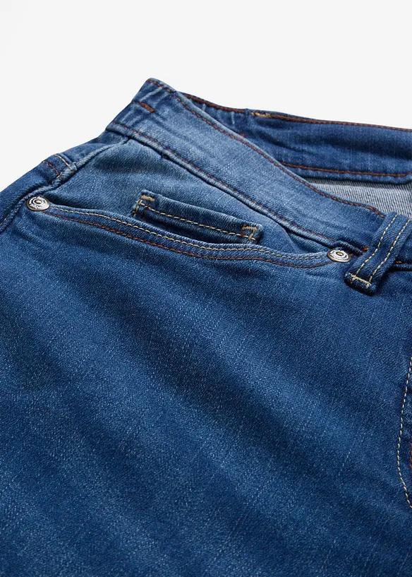 Stretch boyfriend jeans, mid waist, bonprix