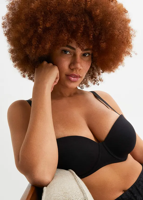 Strapless beugel bh met biologisch katoen (set van 2), bonprix