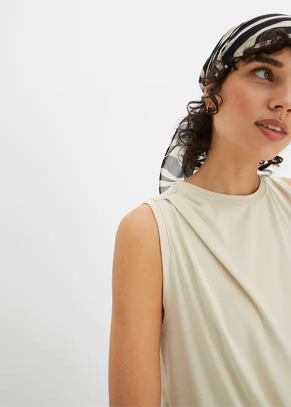 Shirt met drapering, bonprix