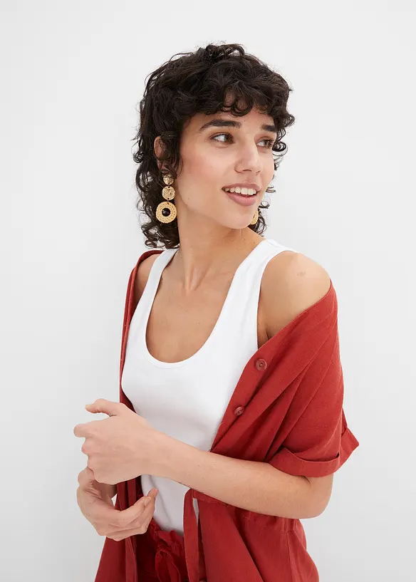 Geribde top, bonprix