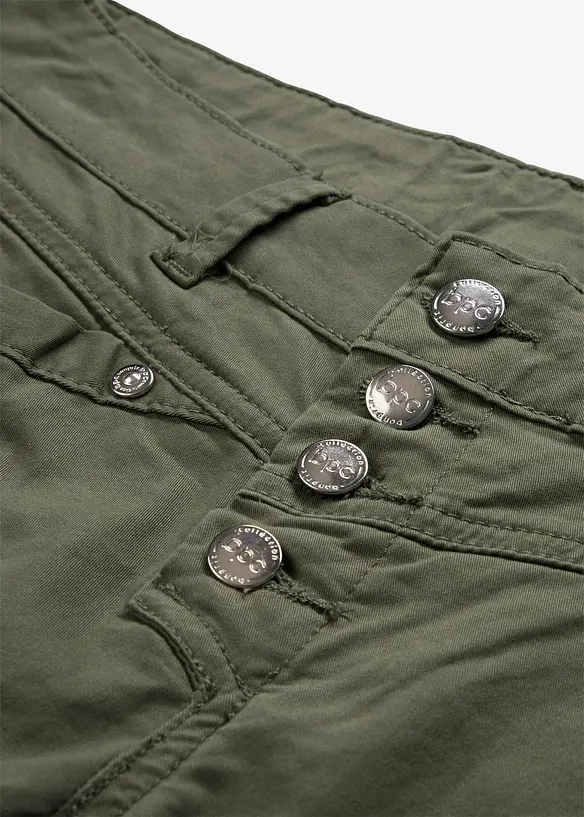Stretch broek in crashed look, bonprix