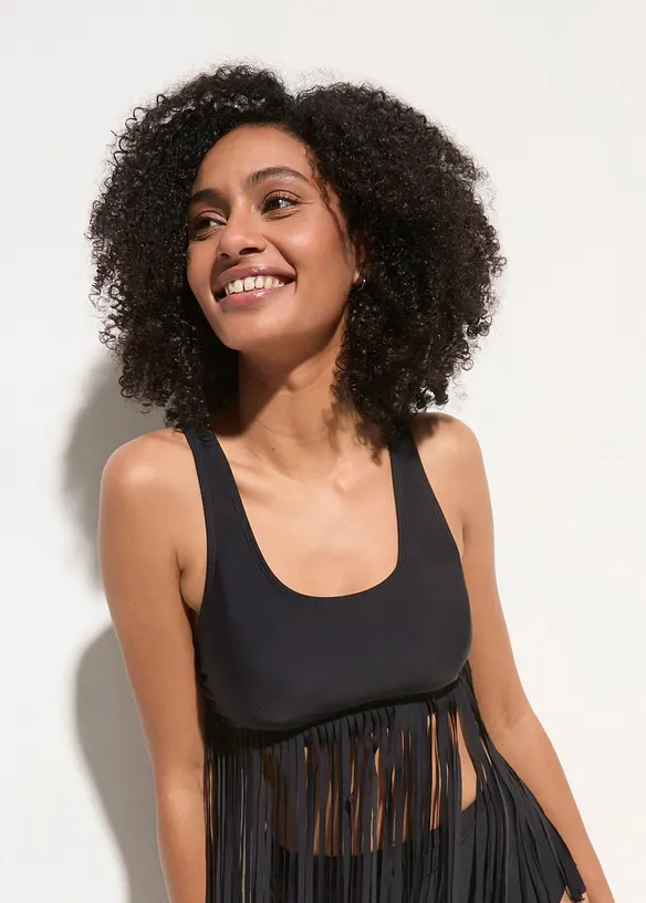 Tankini met franjes (2-dlg. set), bonprix