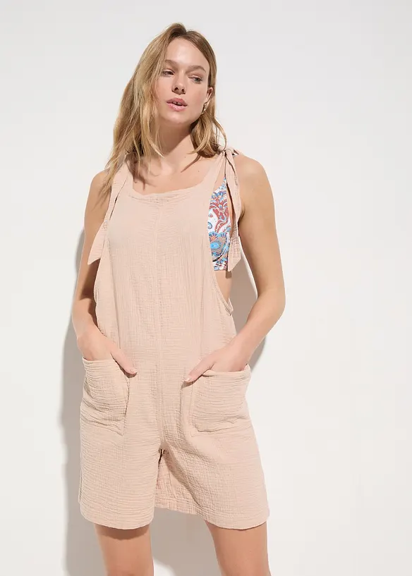 Strand jumpsuit van mousseline, bonprix