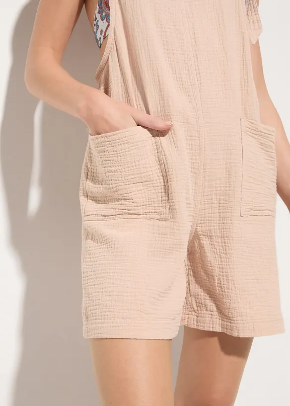 Strand jumpsuit van mousseline, bonprix