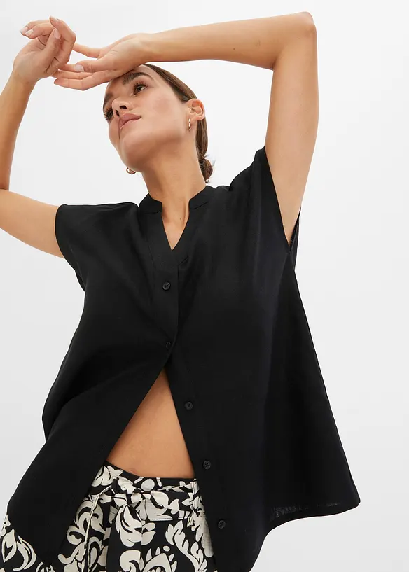 Linnen blouse in een luchtige linnenmix, bonprix