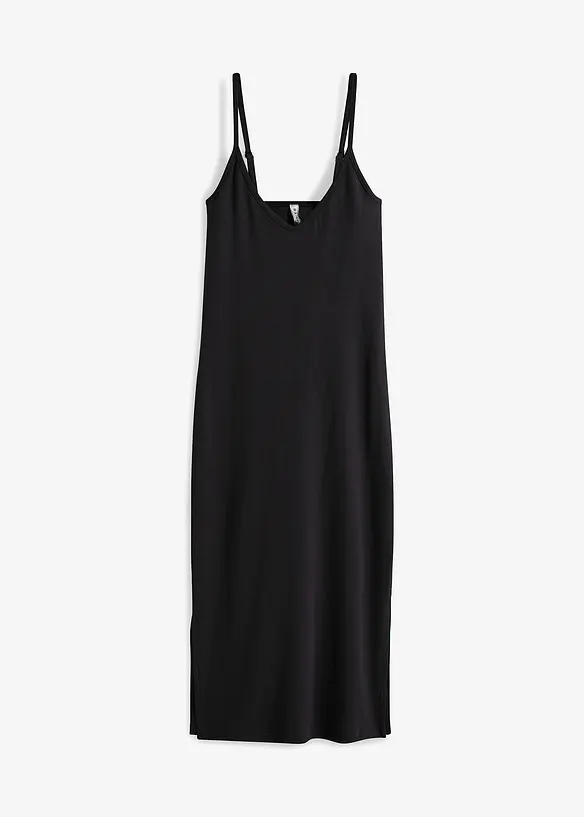 Geribde bodycon jurk van elastische katoenmix, bonprix