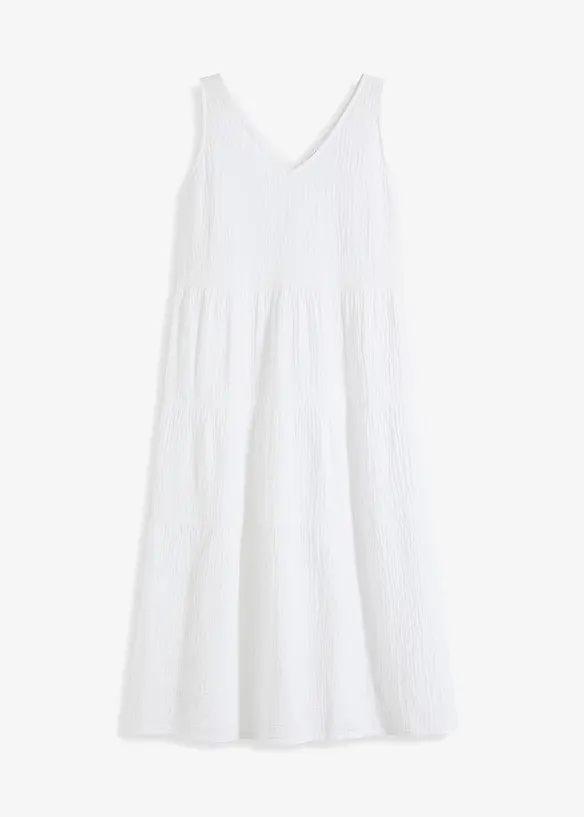 Mousseline jurk van katoen, bonprix