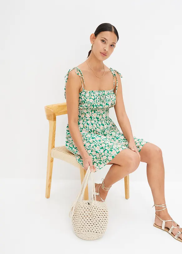 Viscose jurk met print, bonprix